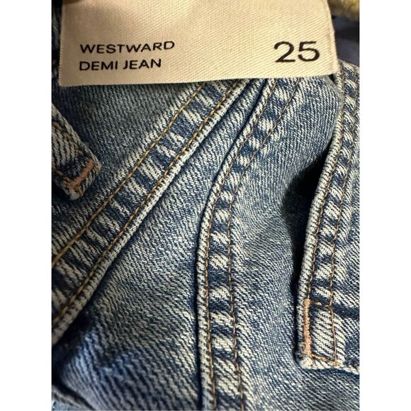 Free People Westward Demi Barrel Leg Jeans Size 25 - Picture 10 of 11
